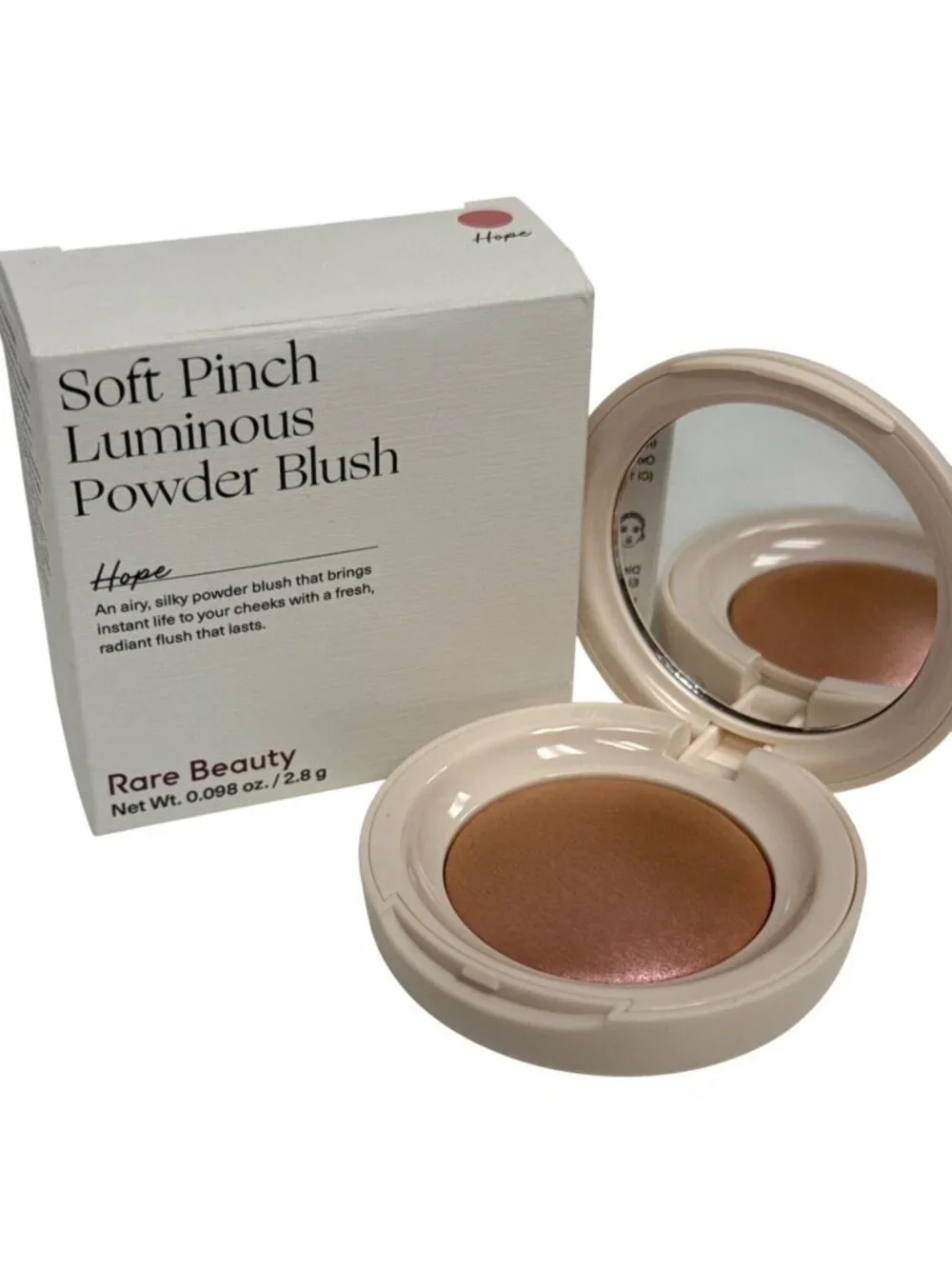 Rare Beauty Soft Pinch Luminous Powder Blush Hope 2.8g New in Box Full Size